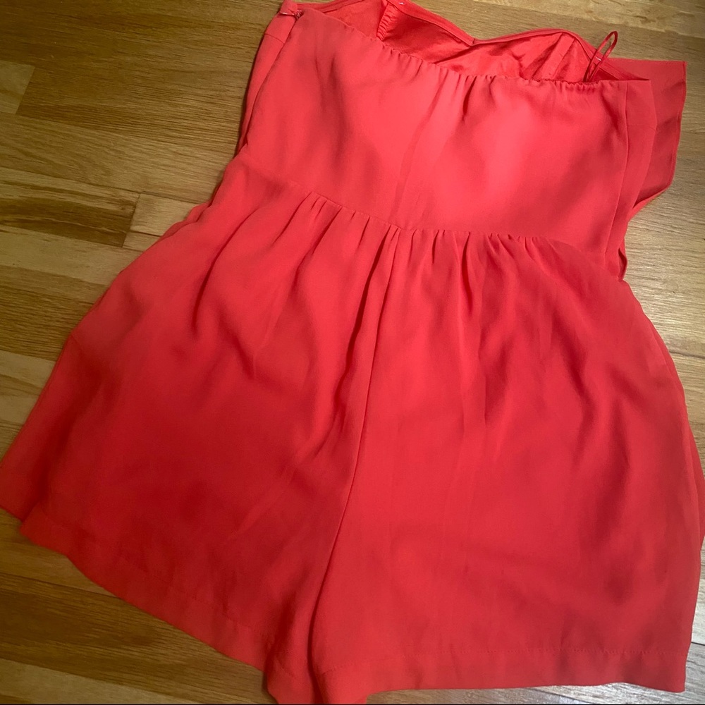 Orange Ruffle Romper - Picture 5 of 6